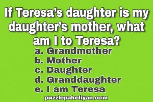 If Teresa’s daughter riddle answer