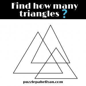 count the triangle Puzzles questions and answers
