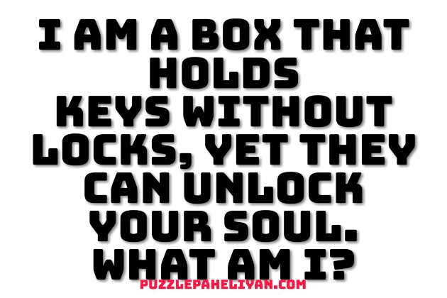 I am a box that holds keys riddle answer