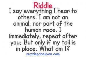 I say everything I hear to others Riddle