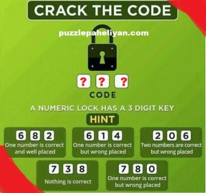Crack the Code Logical Puzzle Answer