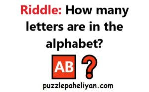 How many letters are in the alphabet riddle