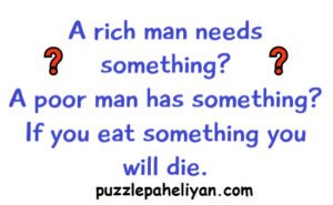 A Rich Man Needs Riddle