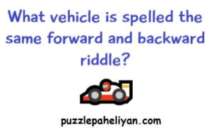 What Vehicle Is Spelled the Same Forward and Backward