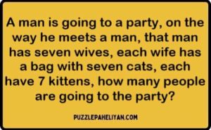 A Man Is Going to a Party Riddle Answer