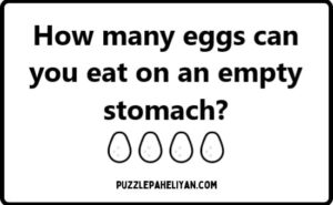 How many eggs can you eat on an empty stomach