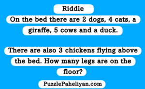 You Enter a Room and on the Bed Riddle