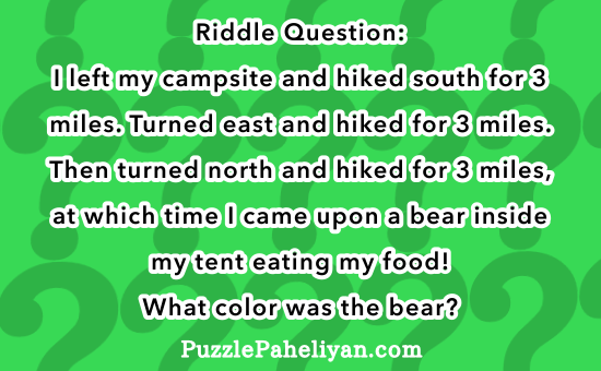 What color was the bear riddle