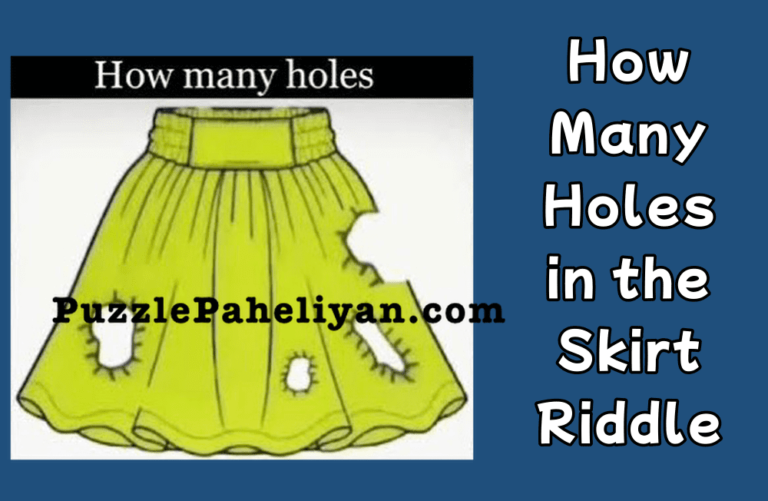 How many holes in the skirt riddle